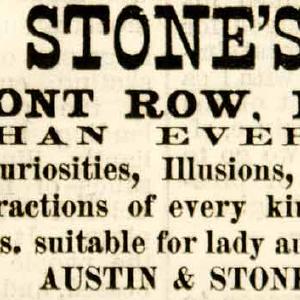 1886 Ad Austin & Stones Dime Museum Boston Freak Show Entertainment Theatre YNY1 Cheap Sale Now