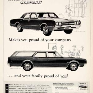 1966 Ad Vintage Oldsmobile F-85 Deluxe 4-Door Sedan Station Wagon Car Auto YFM2 Buy Cheap Limited Edition