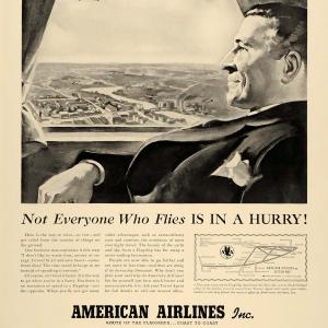 1939 Ad American Airlines Fly Airplane Business Class - ORIGINAL FTT9 From China Free Shipping Low Pice