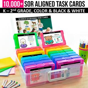 10,000  SOR Aligned Task Cards MEGA BUNDLE - K - 2nd Grade Countdown Package