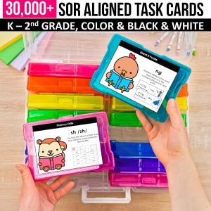 30,000  SOR Phonics Task Cards Bundle Clearance Pick A Best