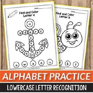 Alphabet Practice - Lowercase Letter Recognition Pick A Best For Sale
