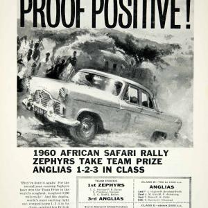 1960 Ad Ford Zephyr Mark II Car Classic Auto African Safari Rally Racing YMT2 Professional Cheap Pice