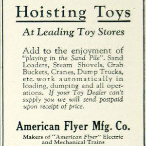 1924 Ad American Flyer Structo Steam Shovel Grab Bucket Crane Childrens Toy YYC5 Clearance Fake