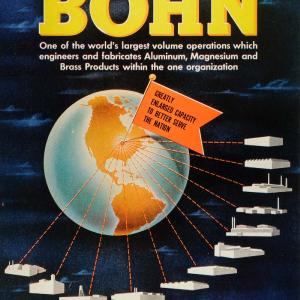 1944 Ad Bohn Aluminum & Brass Corp Industries Globe World Magnesium Factory FZ6 Best Wholesale Sale Online