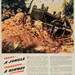1944 Ad International Harvester World War II Vehicle Tractor Troops Donald FZ6 Free Shipping Inexpensive