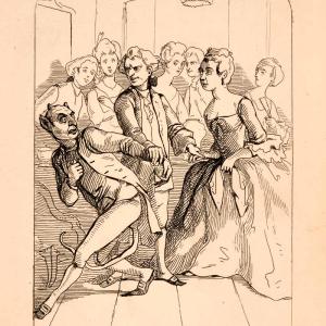 1872 Wood Engraving William Makepeace Thackeray Puzzle Devil Paris Deal XGCA9 Clearance Clearance Store