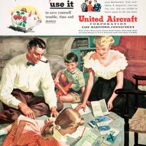 1950 Ad United Aircraft Technologies East Hartford Connecticut Piggybank COLL1 Discount Fashionable