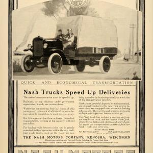 1918 Ad Nash Motors Truck Cars Kenosha Delivery Quad - ORIGINAL ADVERTISING SEP4 Enjoy For Sale