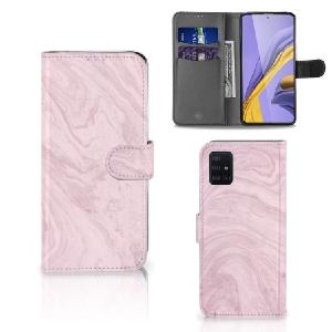 Samsung Galaxy A51 Bookcase Marble Pink - Origineel Cadeau Vriendin Wholesale Pice For Sale