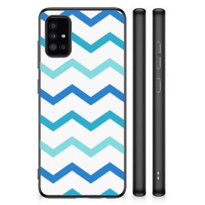 Samsung Galaxy A51 Bumper Case Zigzag Blauw Cheap Excellent