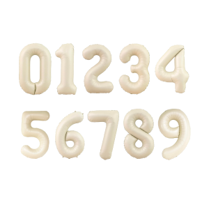 34" Beige Number Balloon Outlet Where Can You Find