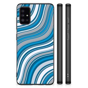 Samsung Galaxy A51 Bumper Case Waves Blue Outlet Nicekicks