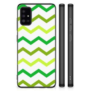 Samsung Galaxy A51 Bumper Case Zigzag Groen Collections For Sale