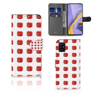 Samsung Galaxy A51 Book Cover Paprika Red Sale 2025 New