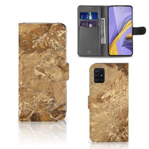 Samsung Galaxy A51 Bookcase Marmer Creme Clearance 2025 New