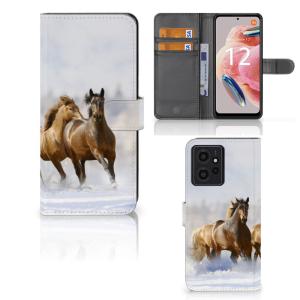 Xiaomi Redmi Note 12 4G Telefoonhoesje met Pasjes Paarden Best Store To Get Sale Online