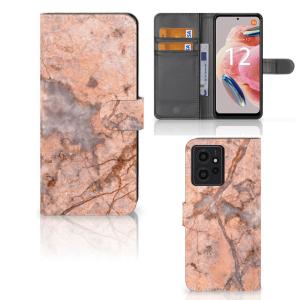 Xiaomi Redmi Note 12 4G Bookcase Marmer Oranje Exclusive Online