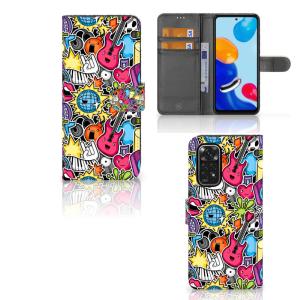 Xiaomi Redmi Note 11/11S Wallet Case met Pasjes Punk Rock 2025 New Cheap Online