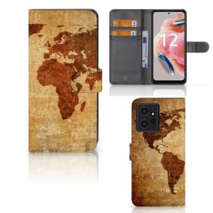Xiaomi Redmi Note 12 4G Flip Cover Wereldkaart Footaction Online
