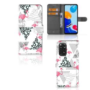 Xiaomi Redmi Note 11/11S Telefoonhoesje met Pasjes Flamingo Triangle Cheap Sale Brand New Unisex