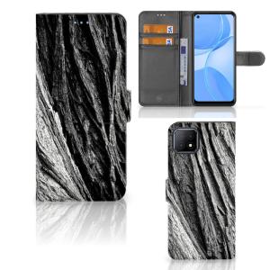 Book Style Case OPPO A73 5G Boomschors Grijs For Sale Wholesale Pice