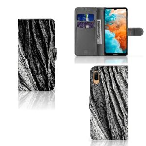 Book Style Case Huawei Y6 (2019) Boomschors Grijs Free Shipping Cost