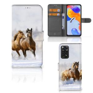Xiaomi Redmi Note 11 Pro 5G/4G Telefoonhoesje met Pasjes Paarden Cheap Sale Excellent