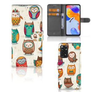 Xiaomi Redmi Note 11 Pro 5G/4G Telefoonhoesje met Pasjes Vrolijke Uilen Pices Cheap Online