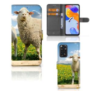 Xiaomi Redmi Note 11 Pro 5G/4G Telefoonhoesje met Pasjes Schaap en Lammetje Free Shipping New Styles