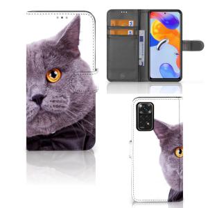 Xiaomi Redmi Note 11 Pro 5G/4G Telefoonhoesje met Pasjes Kat Outlet Extremely
