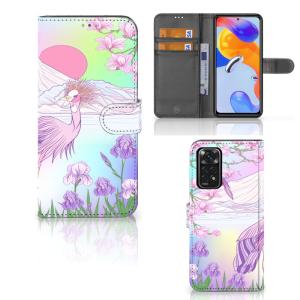 Xiaomi Redmi Note 11 Pro 5G/4G Telefoonhoesje met Pasjes Bird Free Shipping Fashion Style