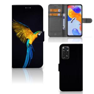 Xiaomi Redmi Note 11 Pro 5G/4G Telefoonhoesje met Pasjes Papegaai Clearance 2025