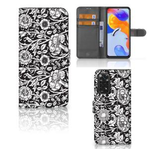 Xiaomi Redmi Note 11 Pro 5G/4G Hoesje Black Flowers Sale Outlet