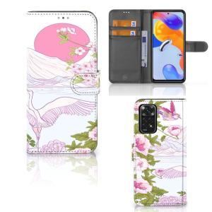 Xiaomi Redmi Note 11 Pro 5G/4G Telefoonhoesje met Pasjes Bird Standing Cheap Sale Many Kinds Of