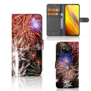 Xiaomi Poco X3 | Poco X3 Pro Wallet Case met Pasjes Vuurwerk Comfortable Cheap Pice