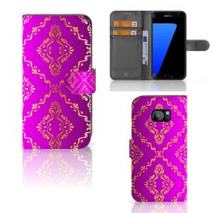 Wallet Case Samsung Galaxy S7 Edge Barok Roze Free Shipping Buy