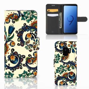 Wallet Case Samsung Galaxy S9 Barok Flower 2025 Unisex For Sale