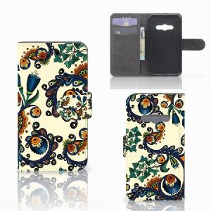Wallet Case Samsung Galaxy Xcover 3 | Xcover 3 VE Barok Flower Buy Cheap Choice