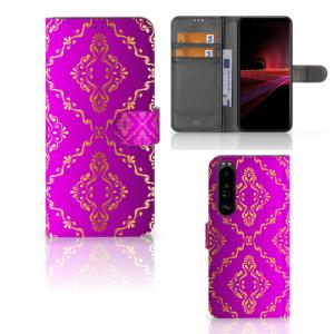 Wallet Case Sony Xperia 1 III Barok Roze Outlet Low Shipping Fee