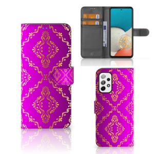 Wallet Case Samsung Galaxy A73 5G Barok Roze The Cheapest Cheap Pice