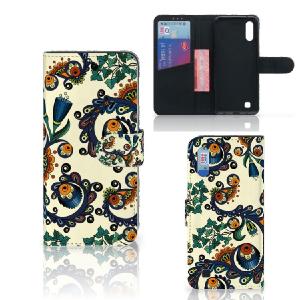 Wallet Case Samsung Galaxy M10 Barok Flower Online Cheap Quality