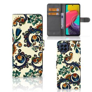 Wallet Case Samsung Galaxy M53 Barok Flower Clearance Pictures