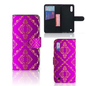 Wallet Case Samsung Galaxy M10 Barok Roze Visit New Cheap Pice