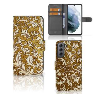 Wallet Case Samsung Galaxy S21 FE Barok Goud Free Shipping Online