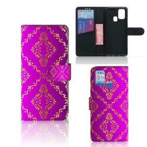 Wallet Case Samsung Galaxy M31 Barok Roze Extremely Cheap Online