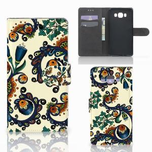 Wallet Case Samsung Galaxy J7 2016 Barok Flower Free Shipping Very Cheap