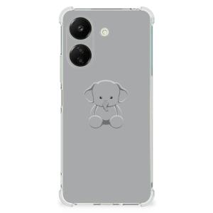 Xiaomi Redmi 13C 4G Stevig Bumper Hoesje Grijs Baby Olifant The Cheapest Cheap Online