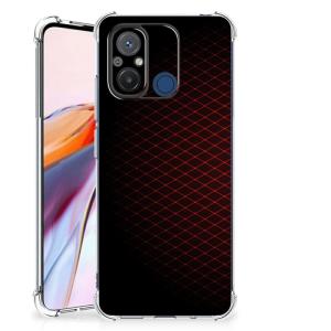 Xiaomi Redmi 12C Doorzichtige Silicone Hoesje Geruit Rood Outlet Locations Cheap Online