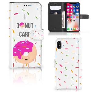 Apple iPhone Xs Max Book Cover Donut Roze Sale 2025